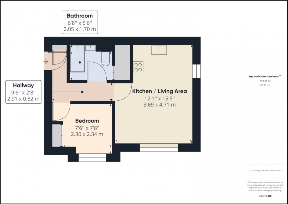 Floorplan for Coventry Close, Tewkesbury, Gloucestershire, GL20