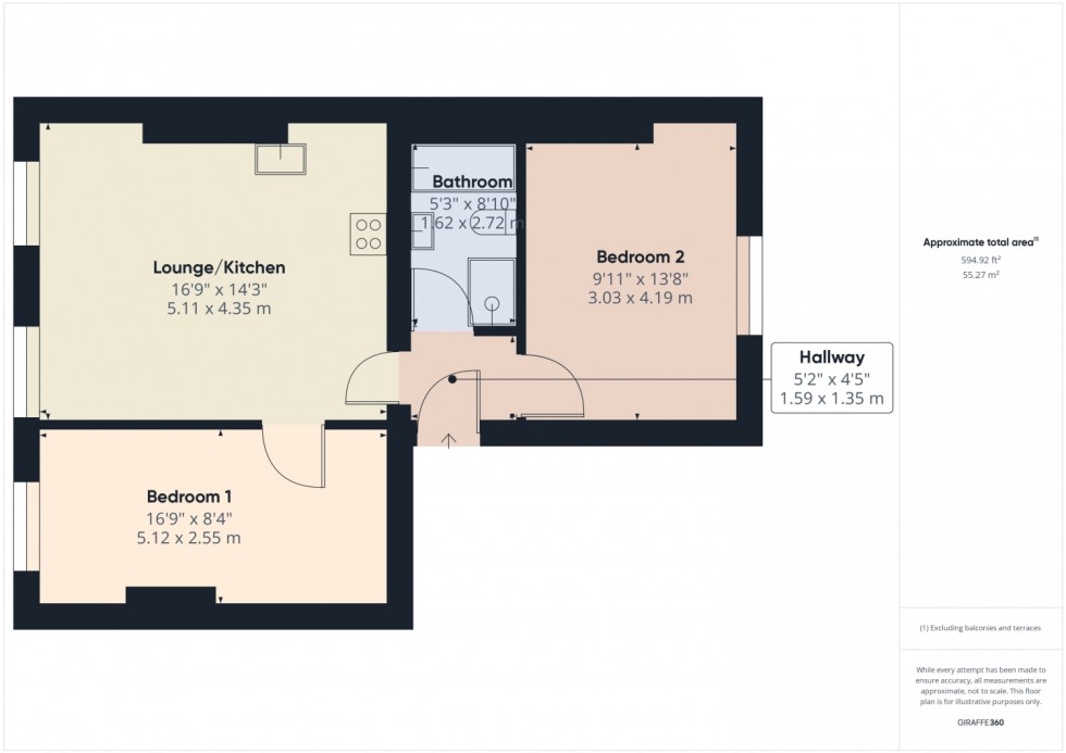 Floorplan for Pittville Lawn, Cheltenham, Glos, GL52