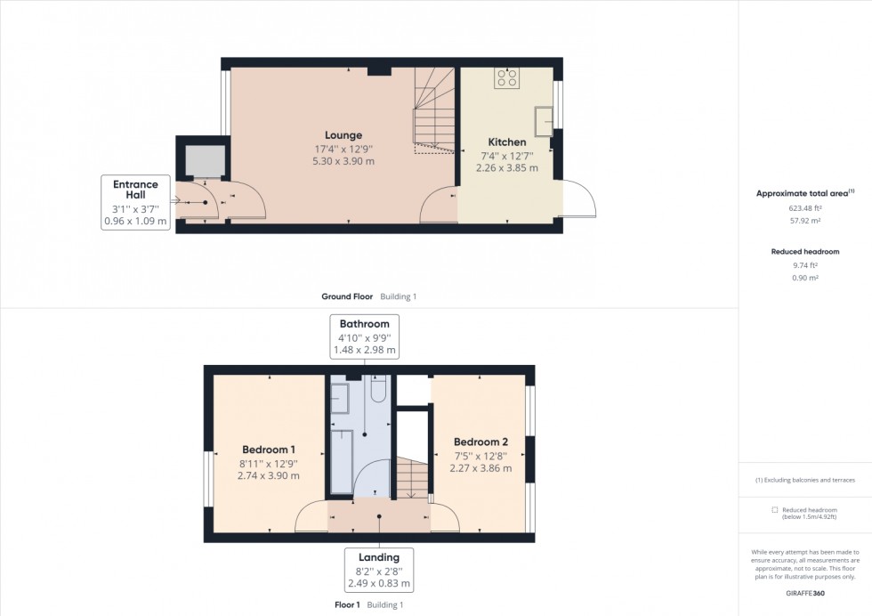 Floorplan for Grange Court, Northway, Tewkesbury, GL20