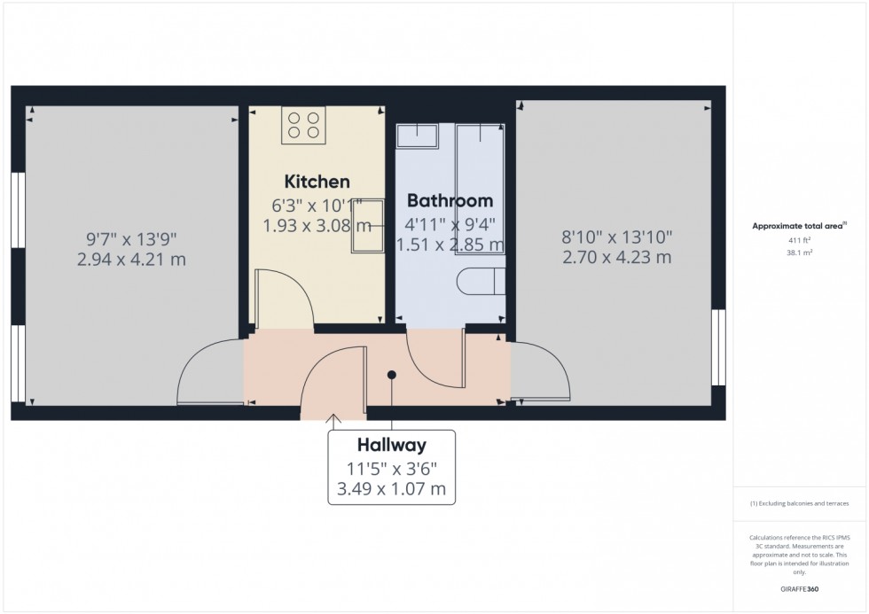 Floorplan for Wellington Street, Cheltenham, GL50