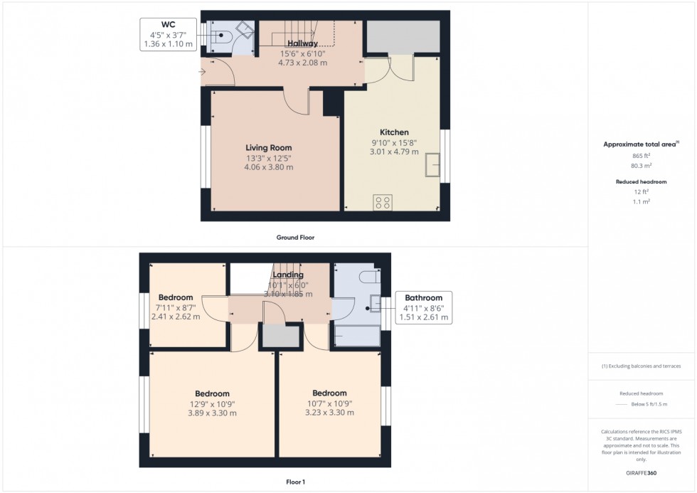 Floorplan for Carter Road, Cheltenham, GL51