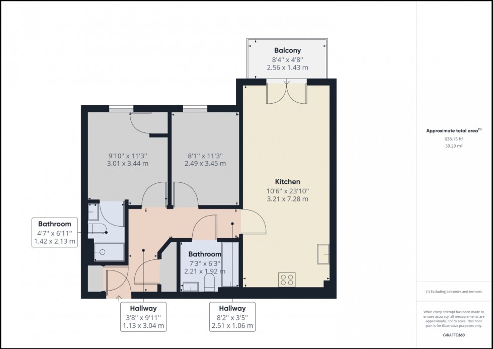 Floorplan for Ridge Close, Cheltenham, Gloucestershire, GL52
