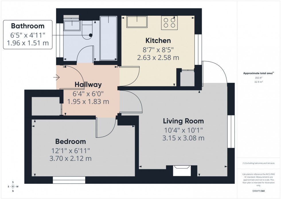 Floorplan for Pitman Road, Cheltenham, Gloucestershire, GL51