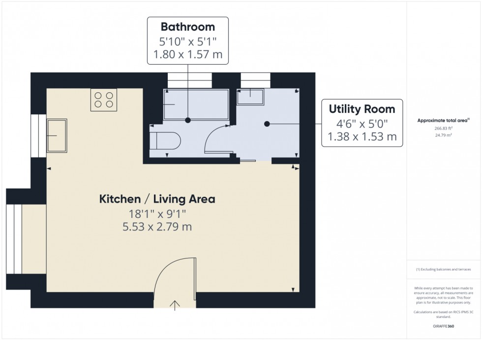 Floorplan for St Peters Close, Cheltenham, Gloucestershire, GL51