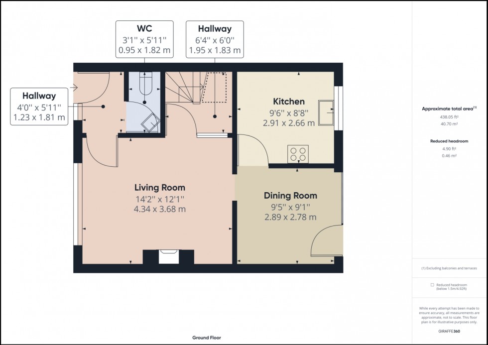 Floorplan for The Chase, Cashes Green, Stroud, Gloucestershire, GL5