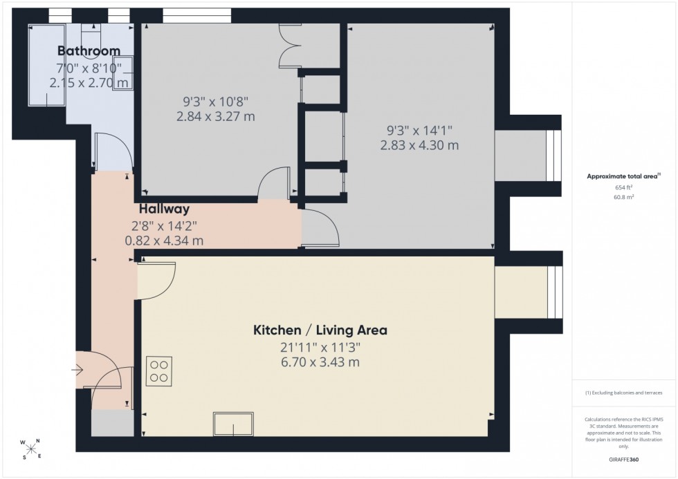 Floorplan for High Street, Stonehouse, Gloucestershire, GL10