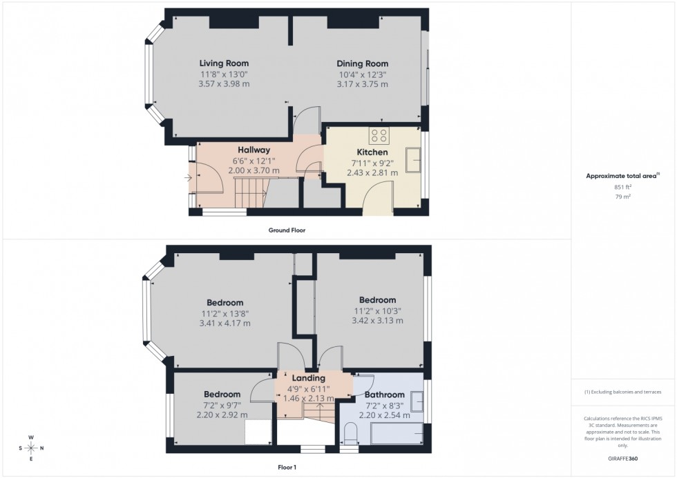 Floorplan for Ravensgate Road, Charlton Kings, Cheltenham, GL53