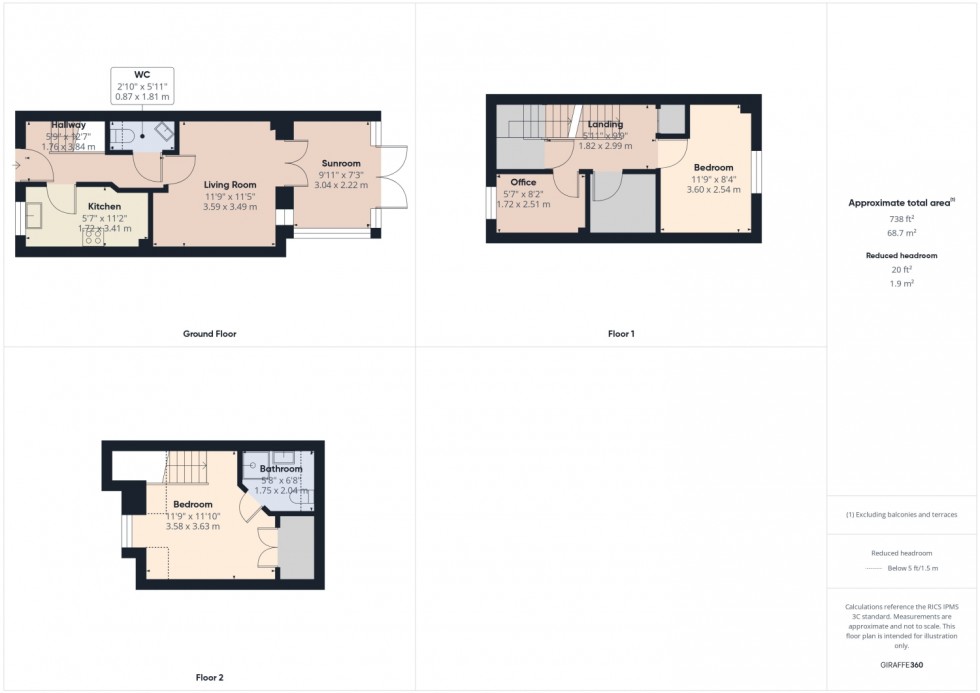 Floorplan for Rosebay Gardens, Cheltenham, Gloucestershire, GL51