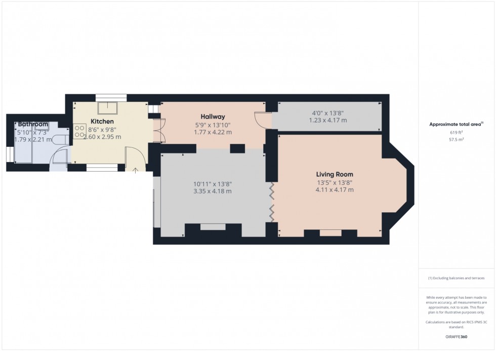 Floorplan for Lansdown, Stroud, Gloucestershire, GL5