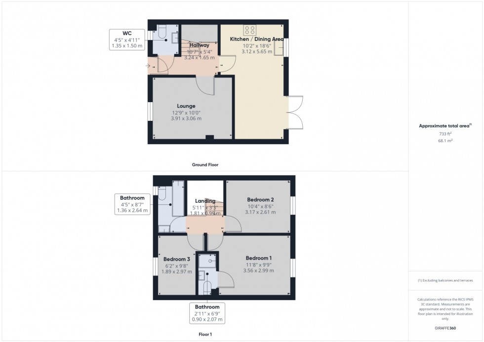 Floorplan for Barkston Heath, Kingsway, Quedgeley, GL2