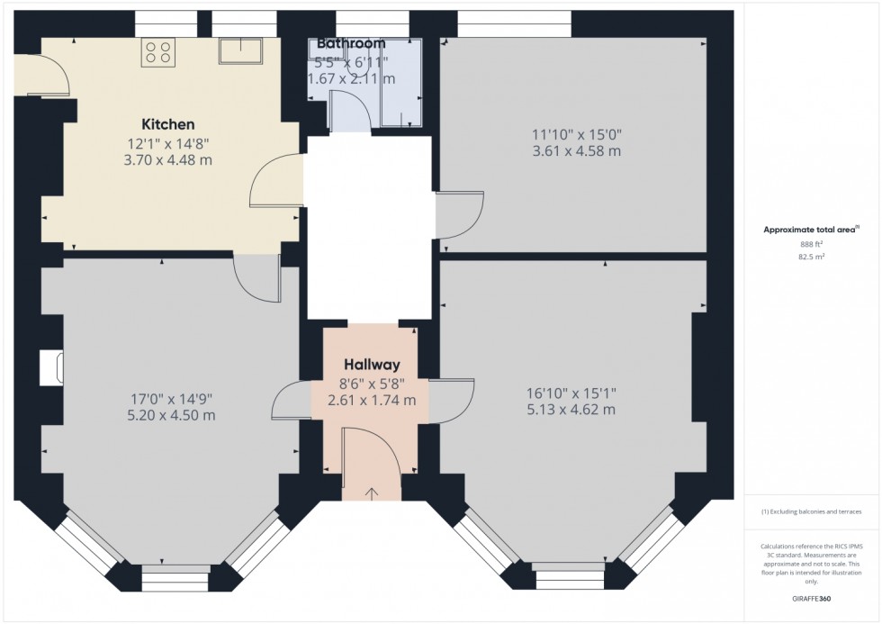 Floorplan for Hilborough Road, Tuffley, Gloucester, GL4