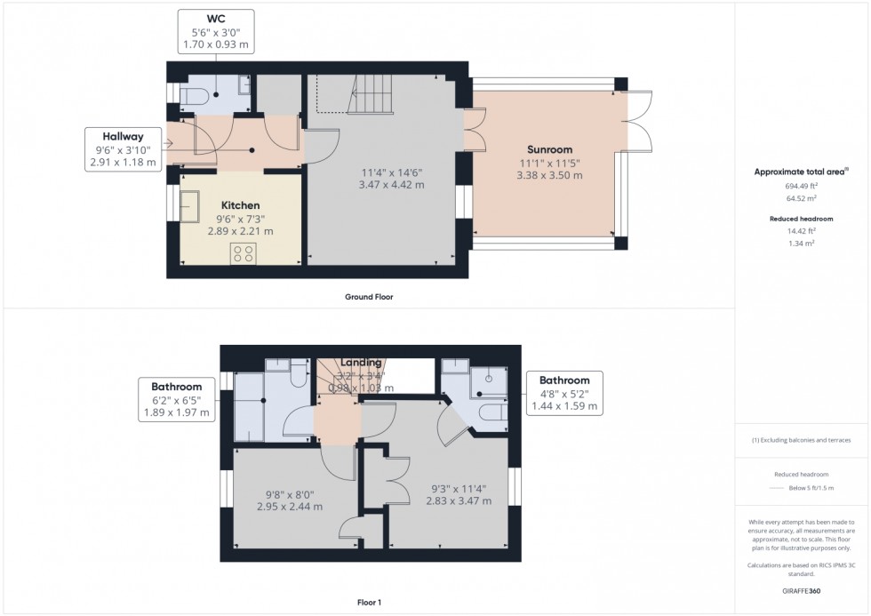Floorplan for Darleydale Close, Hardwicke, Gloucester, GL2