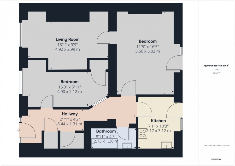 Floorplan for Lansdown Crescent, Cheltenham, GL50