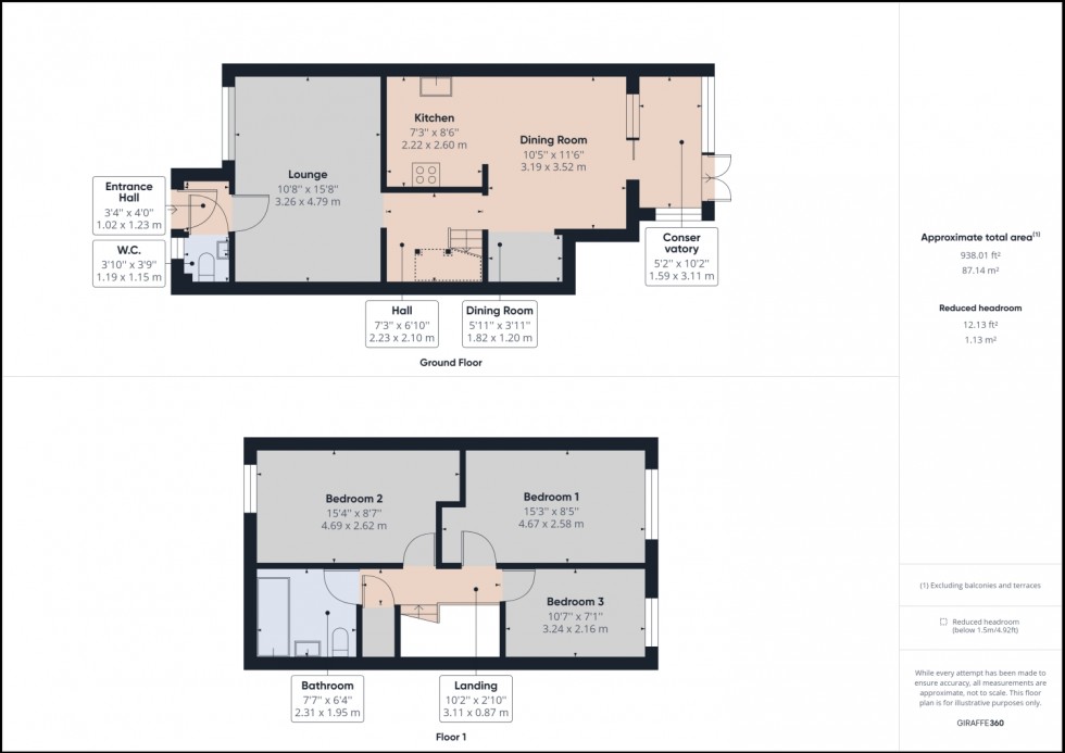 Floorplan for Magnolia Court, Cheltenham, Gloucestershire, GL51