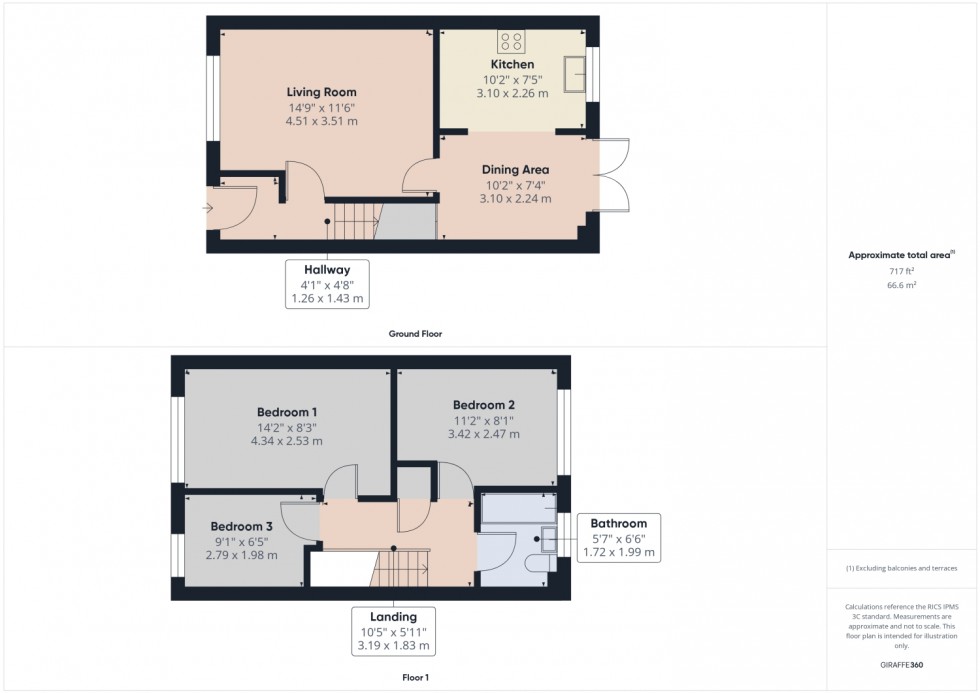 Floorplan for Camberwell Road, Cheltenham, Gloucestershire, GL51