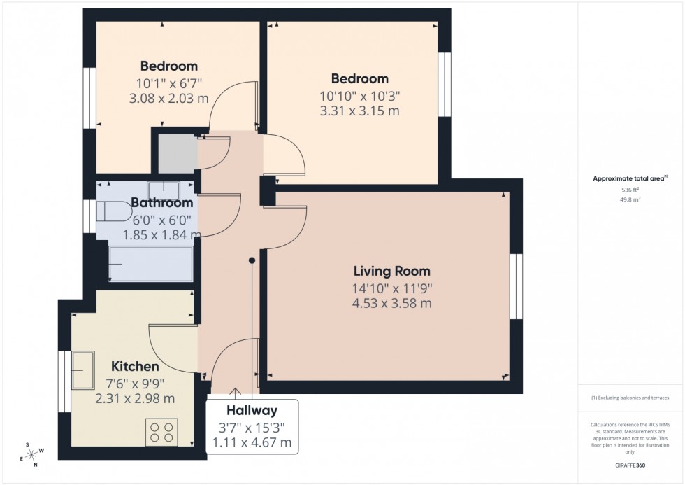 Floorplan for Lloyd Close, Cheltenham, Gloucestershire, GL51
