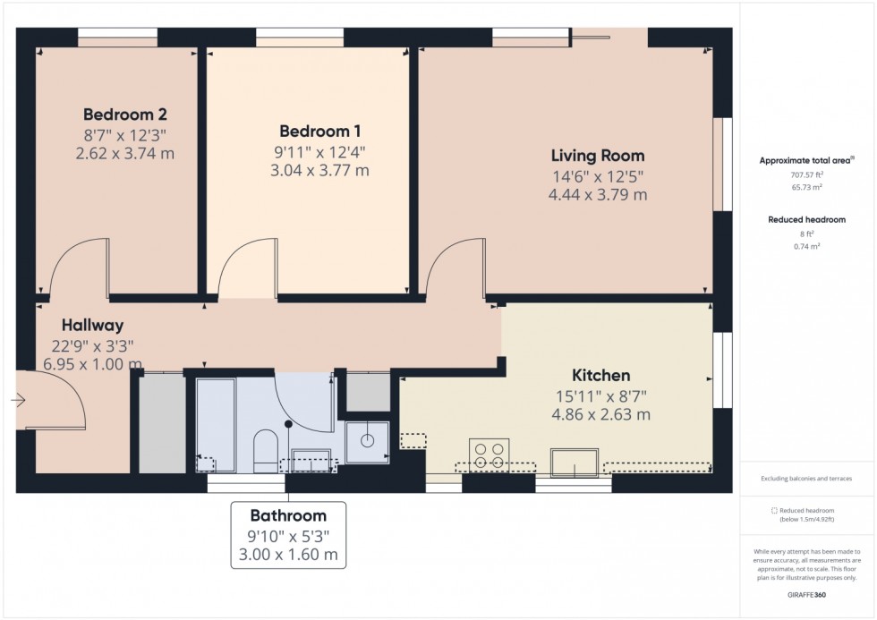Floorplan for Rowe Court, St Georges Road, Cheltenham, GL50