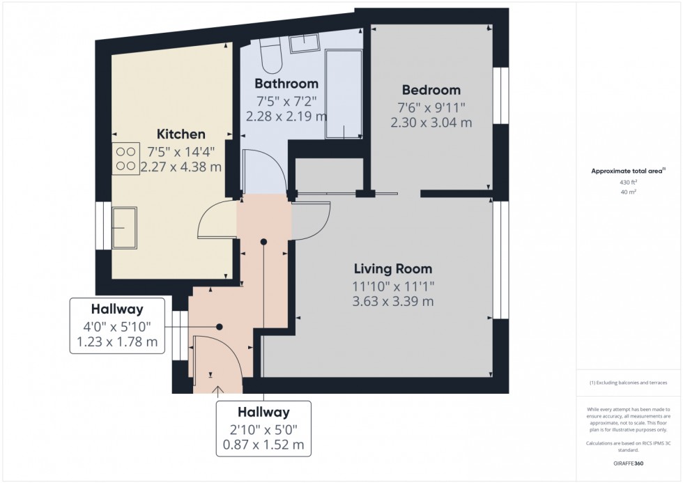 Floorplan for Playhouse Court, Bath Road, Cheltenham, GL53