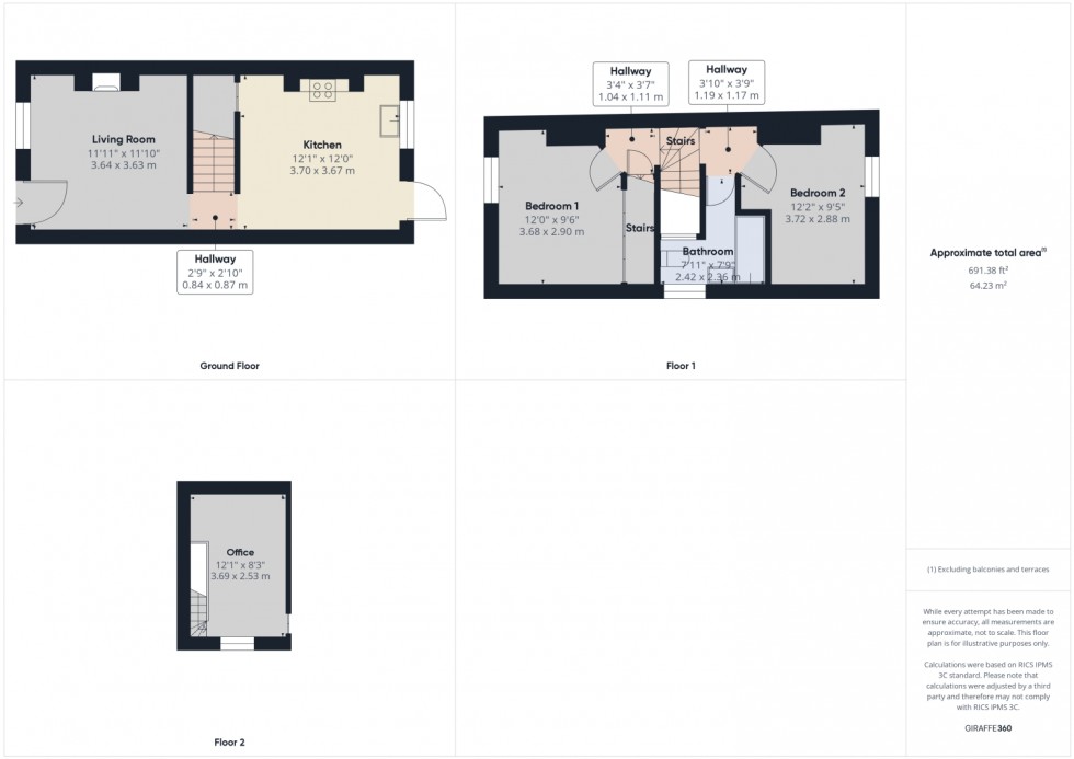 Floorplan for Dunalley Parade, Cheltenham, Gloucestershire, GL50