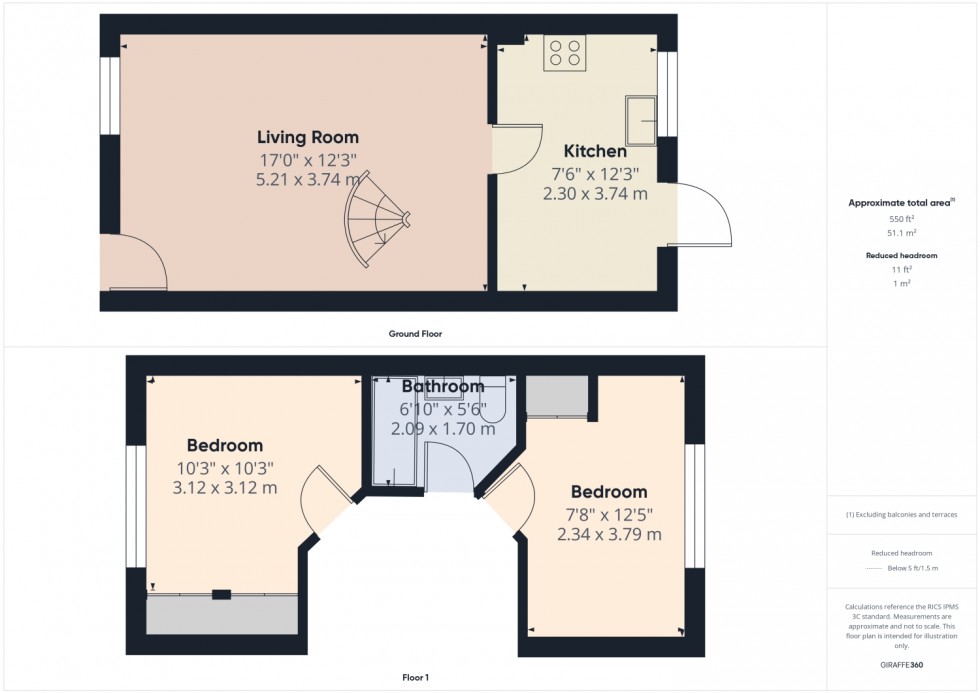 Floorplan for Salix Court, Cheltenham, Gloucestershire, GL51