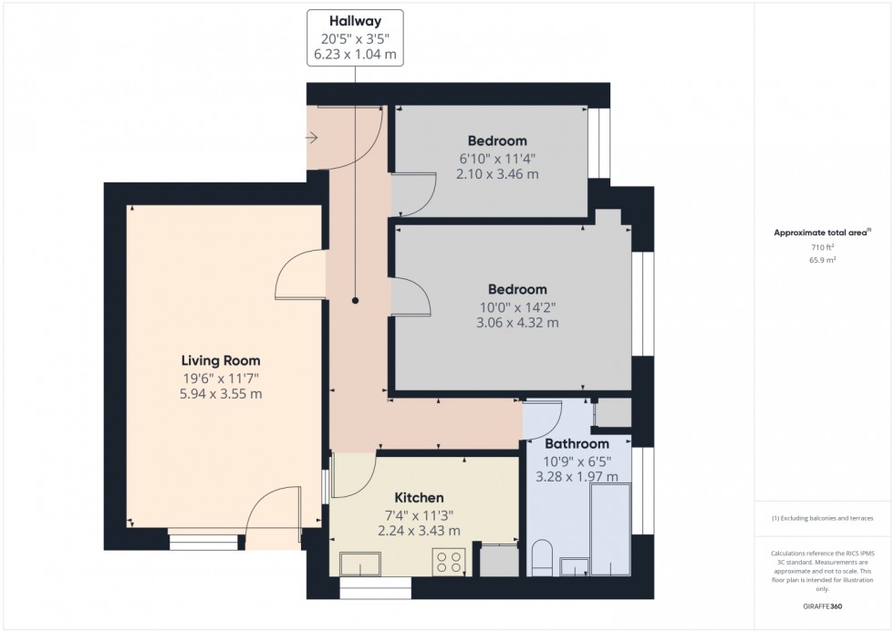 Floorplan for Belworth Drive, Cheltenham, GL51