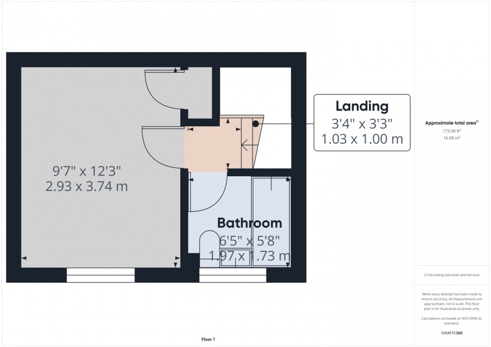 Floorplan for Honeybourne Drive, Cavendish Park, Cheltenham, GL51
