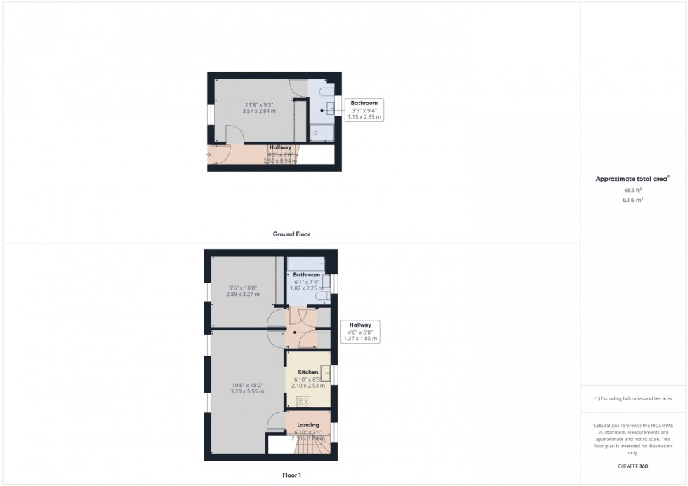 Floorplan for Sparrow Hawk Way, Brockworth, Gloucester, GL3