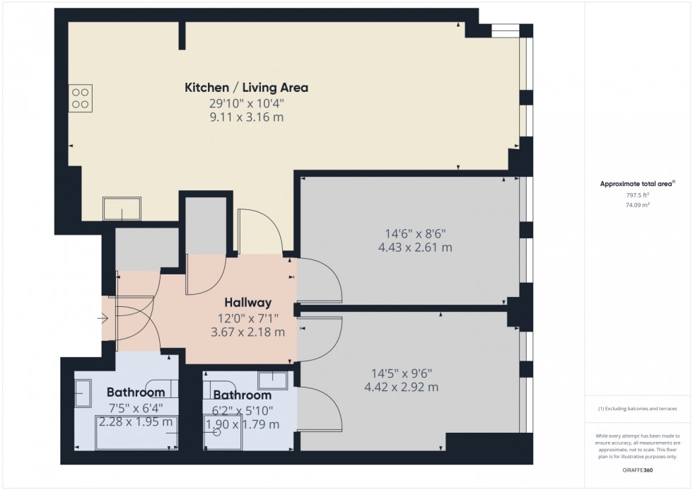Floorplan for The Barge Arm, The Docks