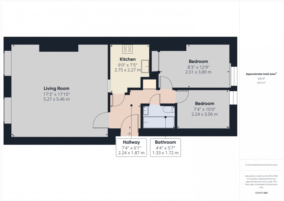 Floorplan for Suffolk Square, Cheltenham, GL50