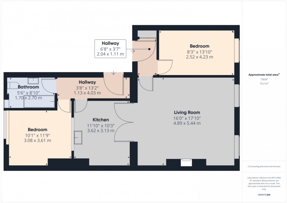 Floorplan for Suffolk Square, Cheltenham, GL50