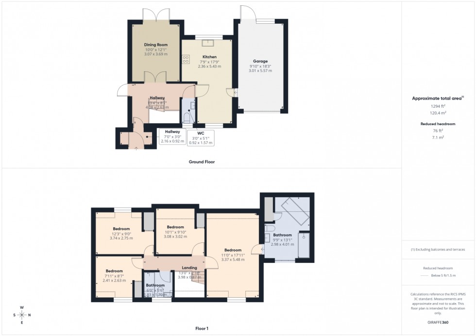 Floorplan for Glenrise, Station Road, Woodmancote, GL52