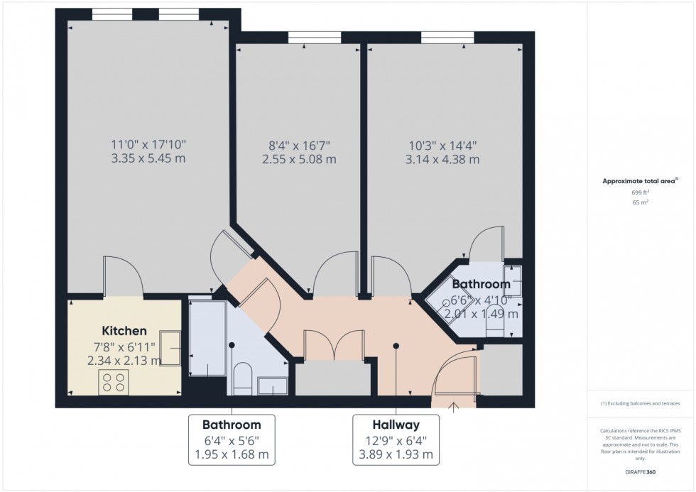 Floorplan for The Strand, London Road, Gloucester, GL1