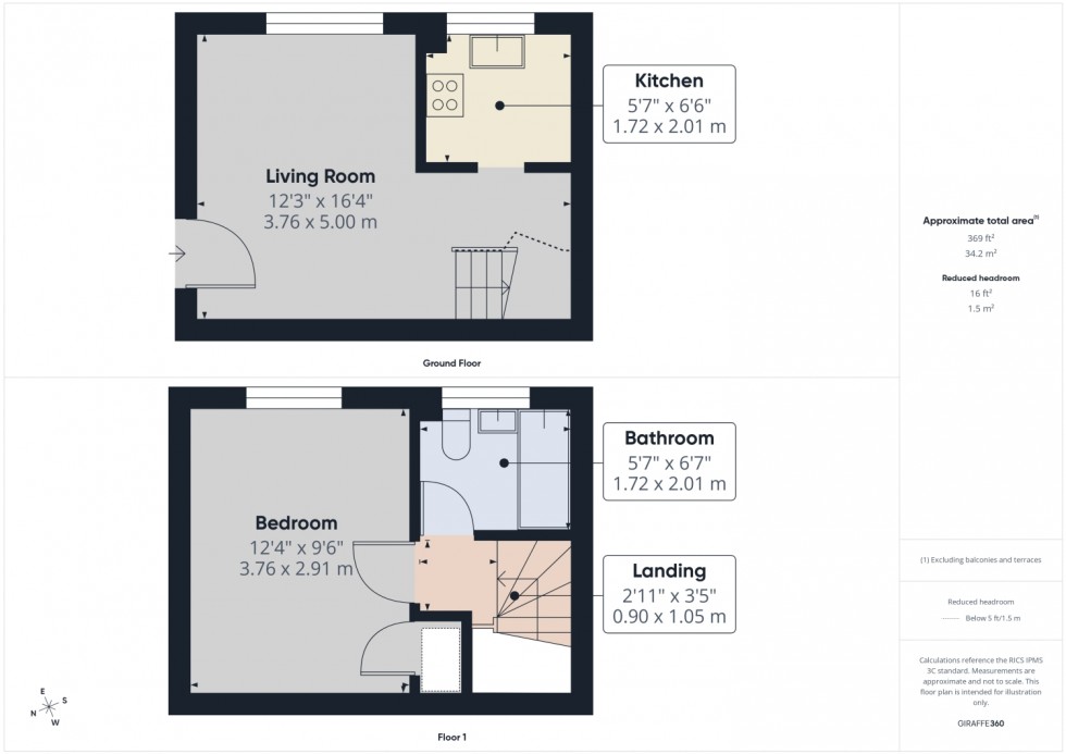 Floorplan for Honeybourne Drive, Cheltenham, GL51