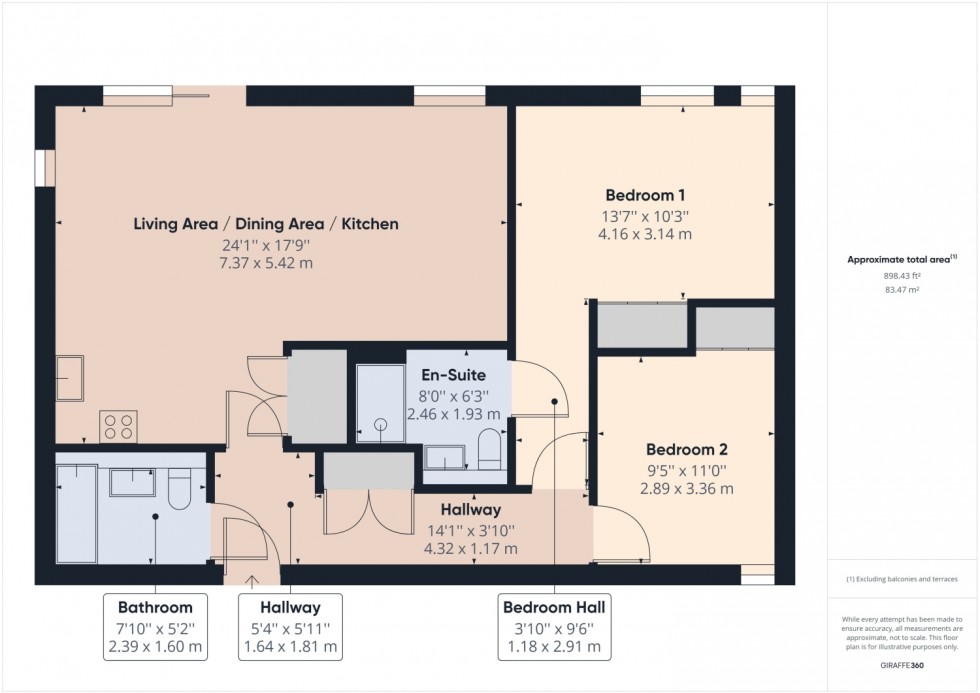 Floorplan for The Brook House, Hatherley Road, Cheltenham, GL51