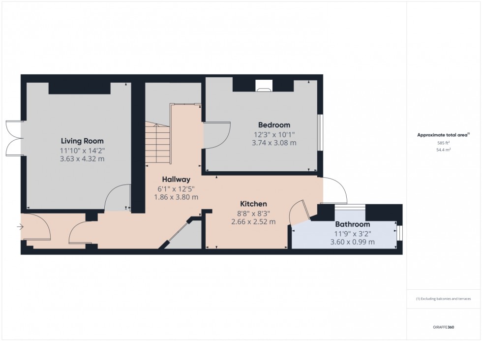 Floorplan for Prestbury Road, Cheltenham, Gloucestershire, GL52