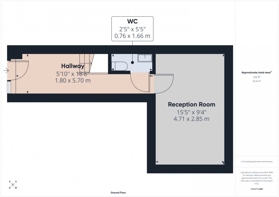 Floorplan for Ledbury Court, Cheltenham, Gloucestershire, GL52