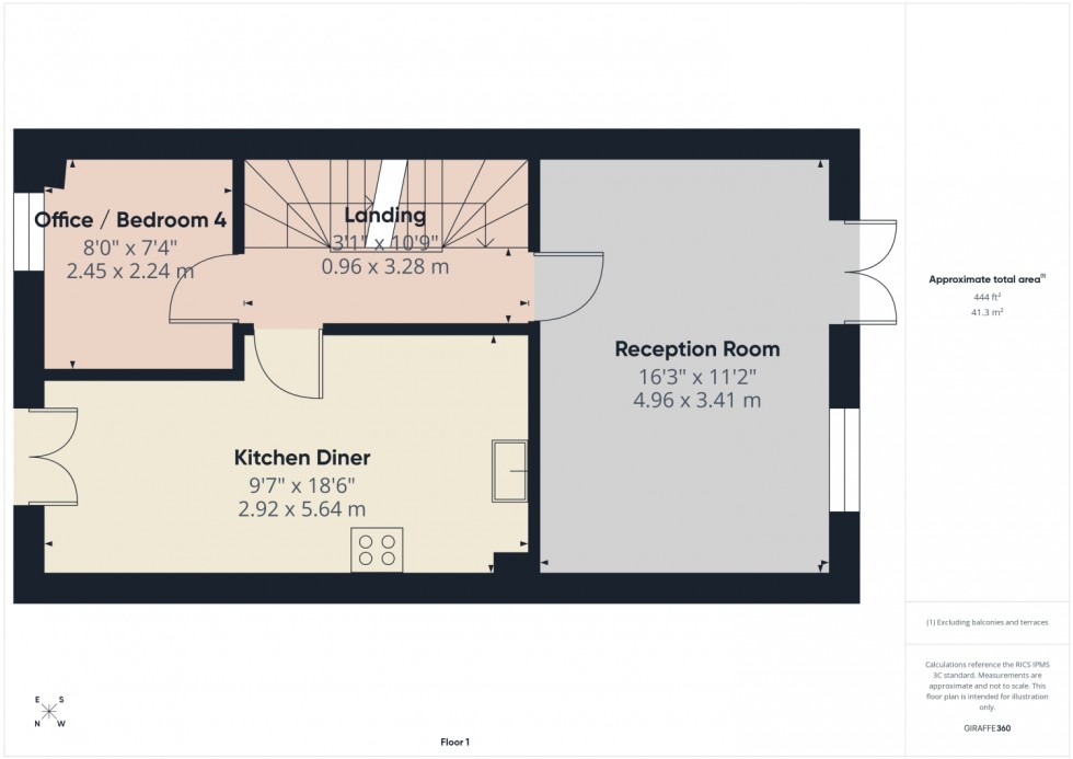 Floorplan for Ledbury Court, Cheltenham, Gloucestershire, GL52