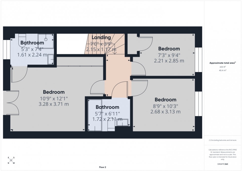 Floorplan for Ledbury Court, Cheltenham, Gloucestershire, GL52