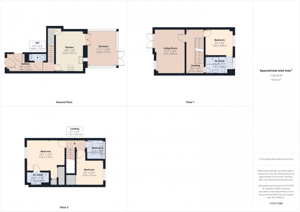 Floorplan for St. Michaels Close, Charlton Kings, Cheltenham, Gloucestershire, GL53