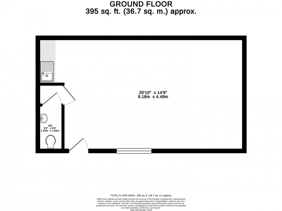 Floorplan for Masons Court, Barton Street, Tewkesbury, Gloucestershire, GL20