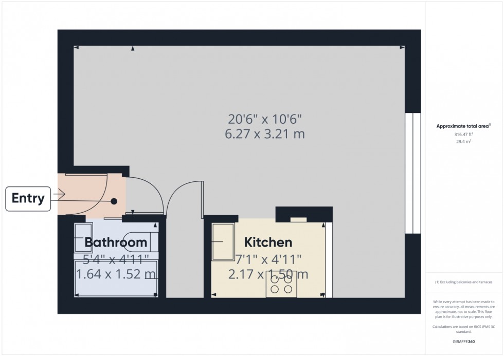 Floorplan for Mitton Court Mitton, Tewkesbury, Gloucestershire, GL20