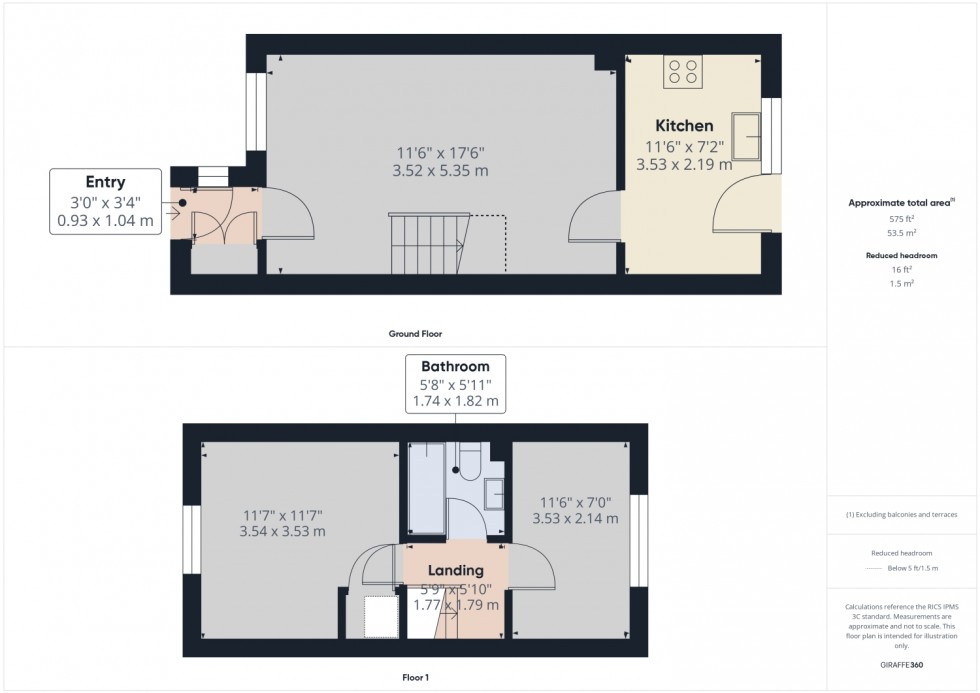 Floorplan for Gupshill Close, Tewkesbury, Gloucestershire, GL20