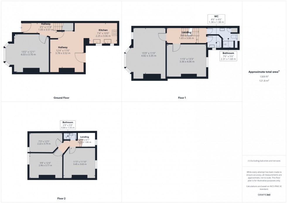 Floorplan for St. Michaels Square, Gloucester, Gloucestershire, GL1