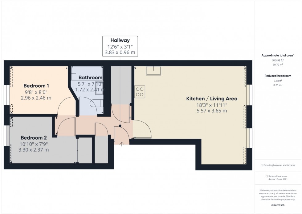 Floorplan for St. Georges Place, Cheltenham