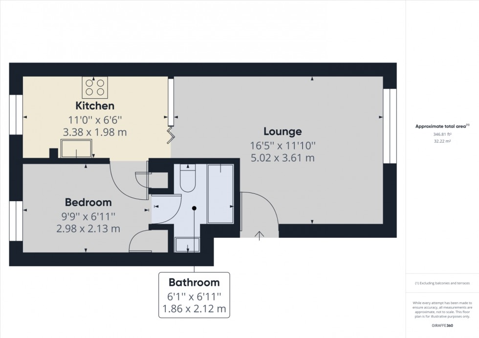 Floorplan for Hawthorn Way, Northway, Tewkesbury, GL20