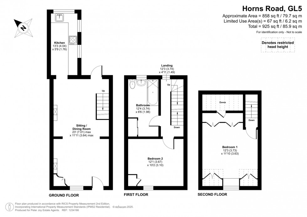 Floorplan for Horns Road, Stroud, Gloucestershire, GL5