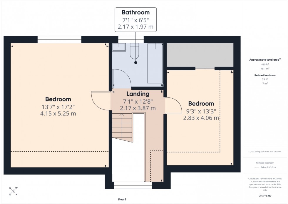 Floorplan for Riverside Close, Cheltenham, Gloucestershire, GL52