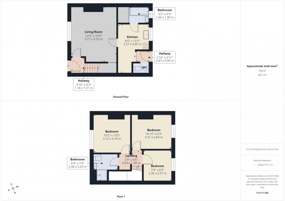 Floorplan for Whaddon Avenue, Cheltenham, Glos, GL52