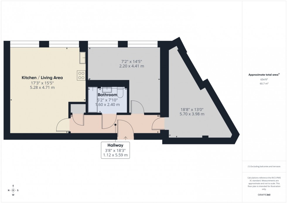 Floorplan for Tricorn House, Westward Road, Stroud, Gloucestershire, GL5