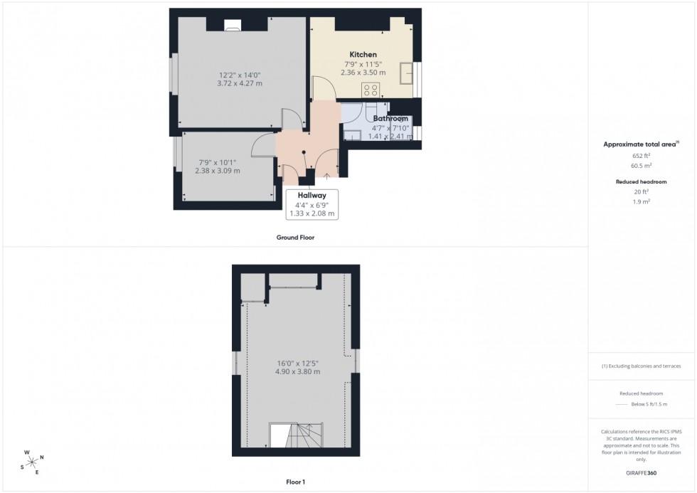 Floorplan for Brunswick Square, Gloucester, Gloucestershire, GL1